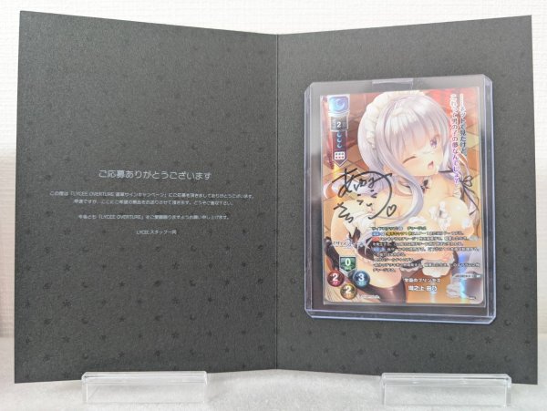 画像1: 【ランクS】リセ オーバーチュア Ver.ま〜まれぇど1.0 SP 直筆サイン 墹之上 由乃 (1)