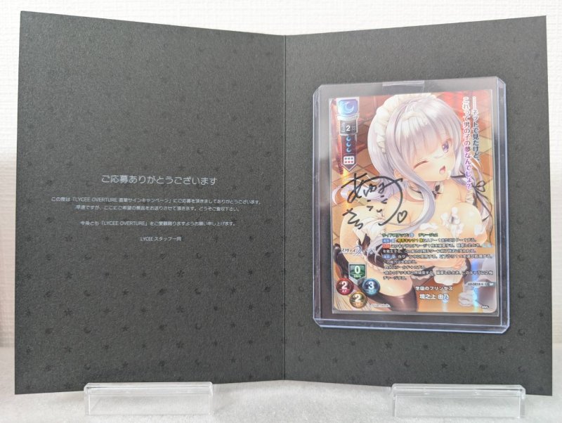 画像1: 【ランクS】リセ オーバーチュア Ver.ま〜まれぇど1.0 SP 直筆サイン 墹之上 由乃 (1)