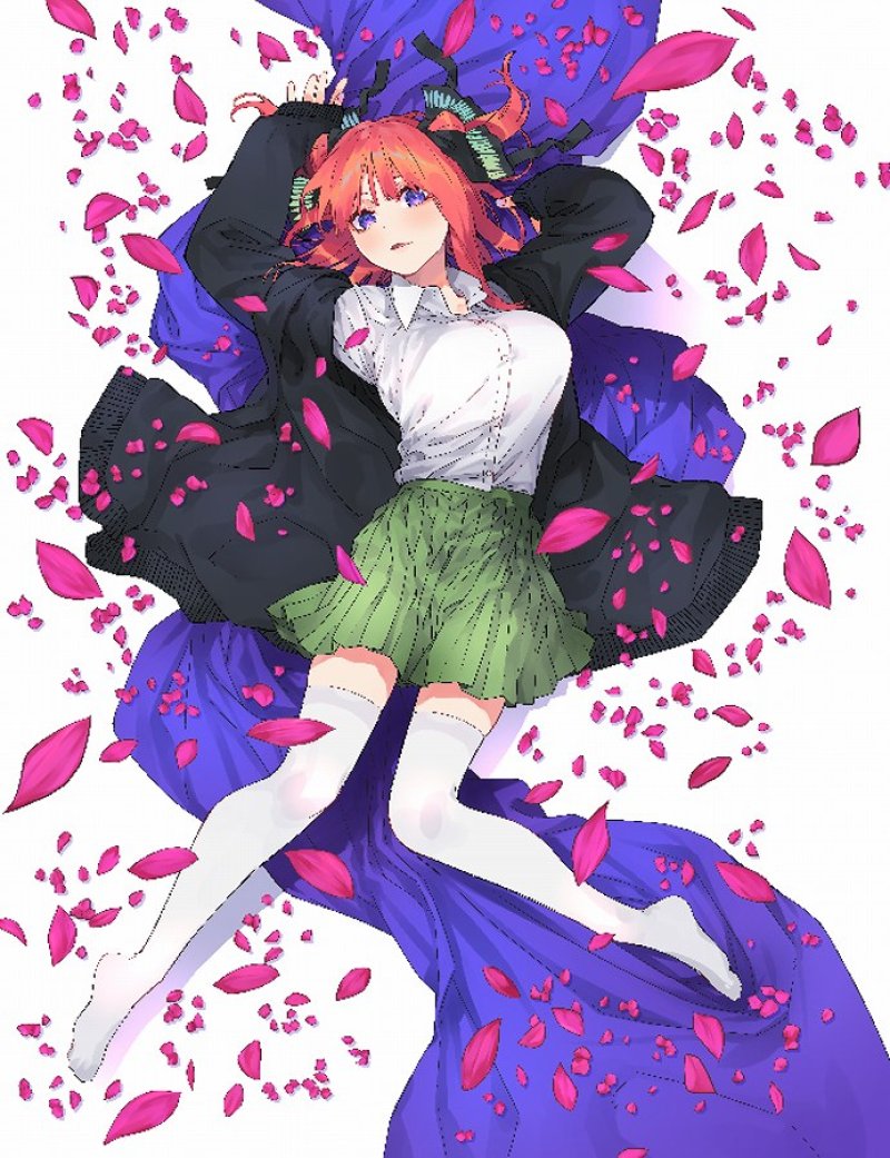 画像1: 五等分の花嫁 カードゲーム スリーブ&カードセット 中野二乃 (1)