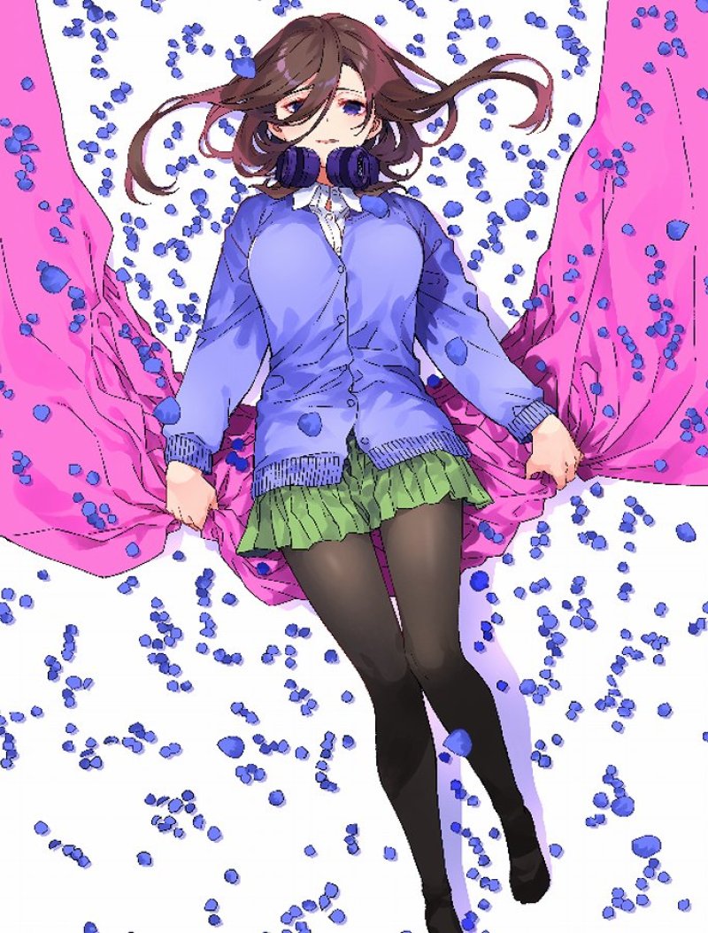 画像1: 五等分の花嫁 カードゲーム スリーブ&カードセット 中野三玖 (1)