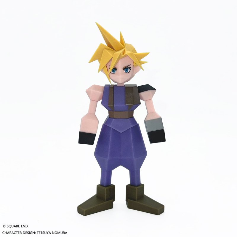 画像1: 【予約】ファイナルファンタジーVII ポリゴンソフビ クラウド・ストライフ (1)