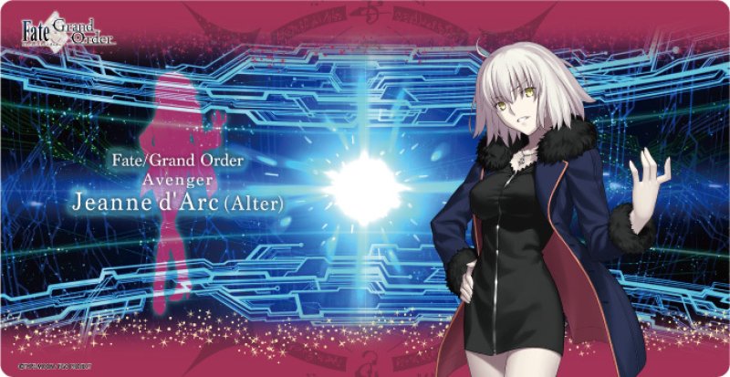 画像1: 【予約】キャラクター万能ラバーマットスリム Fate/Grand Order アヴェンジャー/ジャンヌ・ダルク [オルタ] 邪竜の魔女Ver. 新宿1999 (1)
